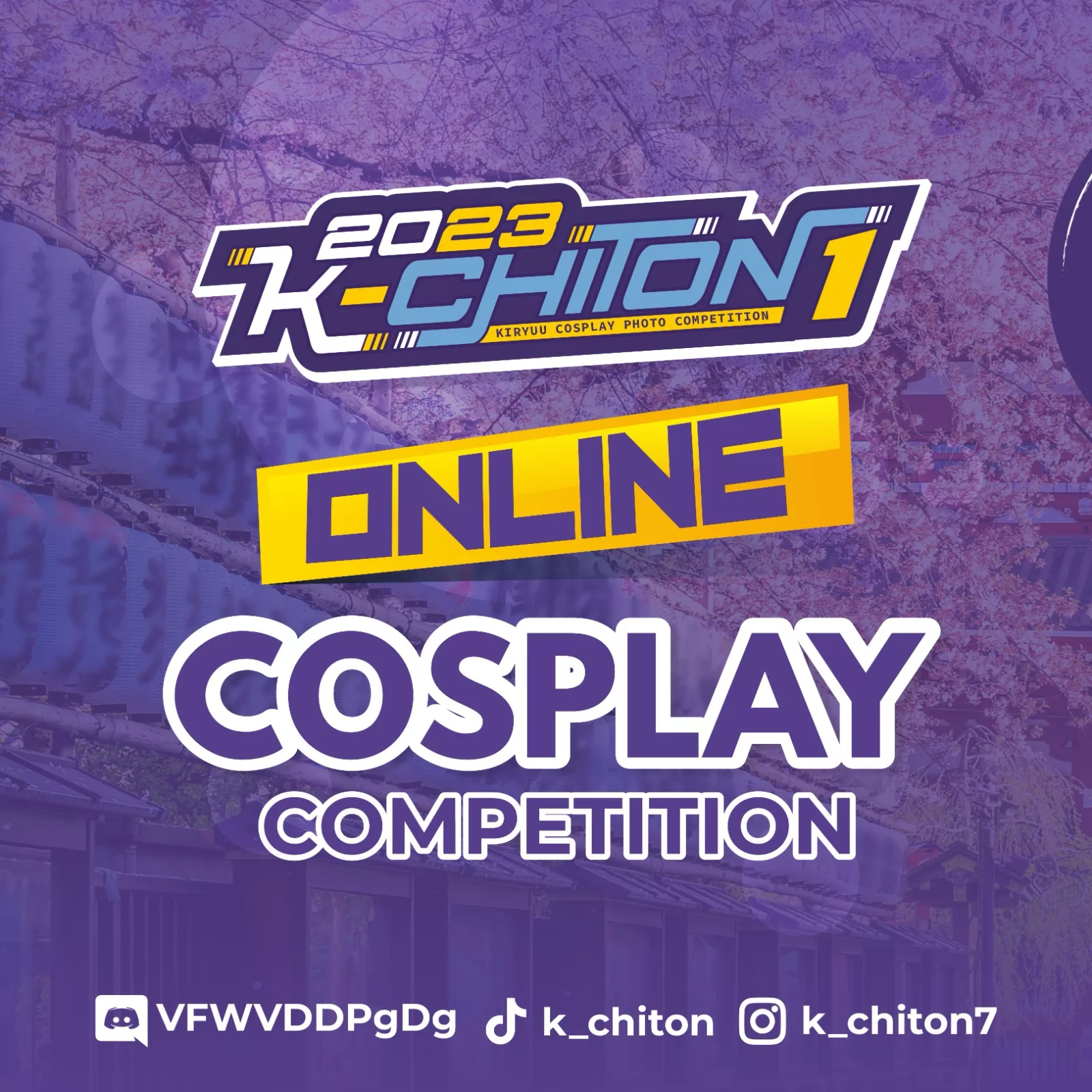 Kiryuu Cosplay Competition 2023 !!! (K-Chiton 2023)
